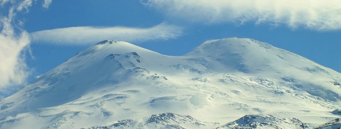Эльбрус с севера вид на вершину